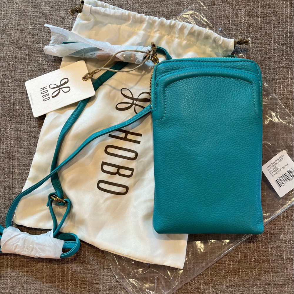 HOBO Nila Turquoise Cellphone Crossbody Bag